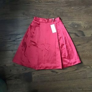 NWT Vintage Kate Spade Red Satin Skirt